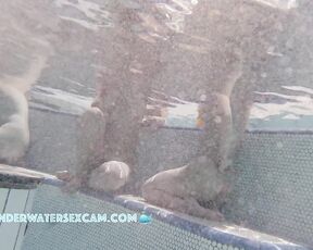 NEW! Two young hot chicks talk about the best way to fuck in the pool