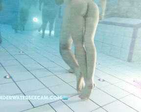 NEW! So on steps under water you can do many different activities in a public pool
