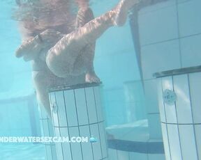 NEW! He doesn't want to let her go while she does a few gymnastic exercises