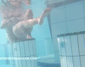 NEW! He doesn't want to let her go while she does a few gymnastic exercises