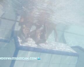 NEW! And another naked teen girl with her boyfriend in the sauna pool