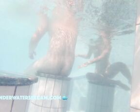 NEW! And another naked teen girl with her boyfriend in the sauna pool