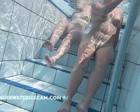 NEW! She tells her friend that she would like to fuck properly in the pool and I say hello