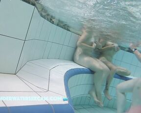 NEW! This group of horny young female students makes the cocks of all the men present swell up.