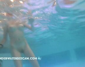 NEW! This 18-year-old teen couple tries underwater sex for the first time because she just gets too horny.