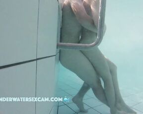 NEW! This horny boy tries to hide his erection in her pussy, and she obviously likes it.