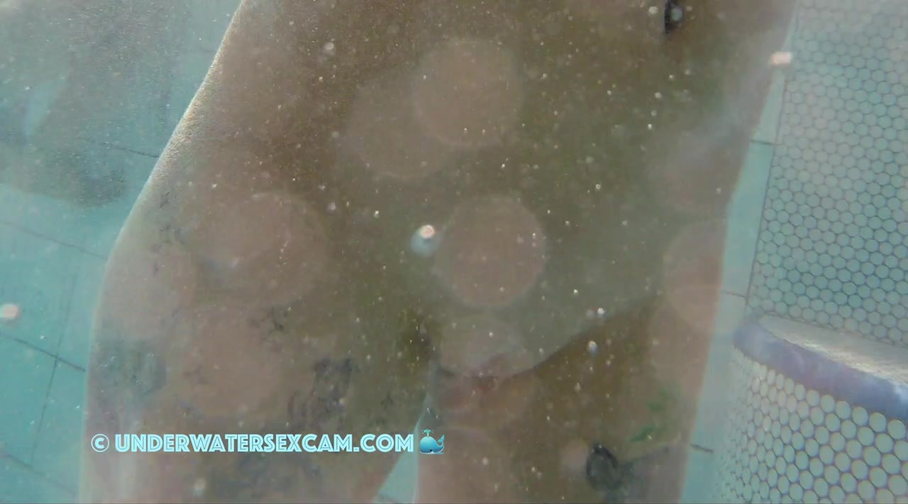 NEW! A cute couple relaxes in the jacuzzi of a nudist resort
