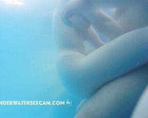 NEW! A young couple is in an erotic mood because it is their first time being completely naked in the water.