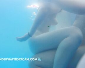 NEW! A young couple is in an erotic mood because it is their first time being completely naked in the water.