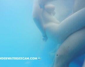 NEW! A young couple is in an erotic mood because it is their first time being completely naked in the water.