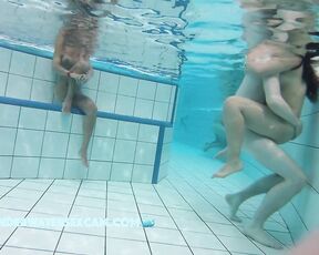 NEW! It's amazing how horny some young Asian teen girls get in the water and start fucking!