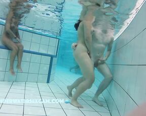 NEW! It's amazing how horny some young Asian teen girls get in the water and start fucking!