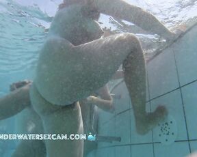 NEW! These hot girls show me their beautiful bodies and want to do more in the pool.