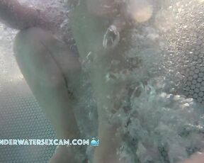 NEW! Young busty girl likes to show herself naked and has her pussy massaged in the jacuzzi