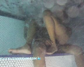 This black beauty gets really horny in the jacuzzi and would love to fuck his BBC right away.
