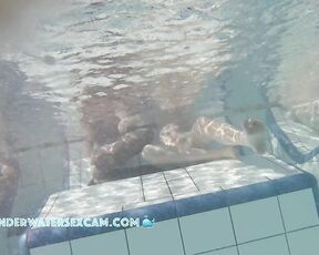 NEW! The nice older gentleman gets an erection while watching his young Latina girlfriend.