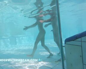 NEW! A young couple leaves the sauna pool to fuck in the locker room.