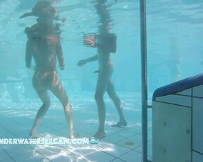 NEW! A young couple leaves the sauna pool to fuck in the locker room.