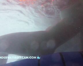 NEW! She moves back and forth to masturbate with the underwater jets.