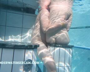 NEW! It looks like he wants to finger her, but she rejects him. Too bad!