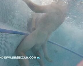 NEW! Real sex with foreplay, fucking, and cumming! Good thing I didn't dive ;-)