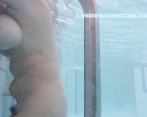 NEW! Not only does she have naturally large breasts, but she also has a real bush and starts masturbating.