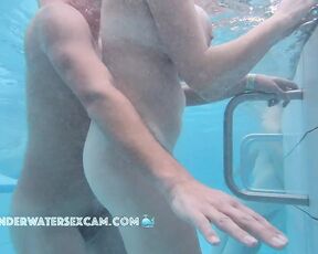 NEW! When her boyfriend notices the voyeur, he tries to cover her fantastic big tits.