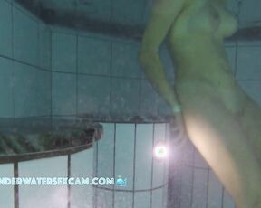 NEW! These teen girls waited until it got dark before venturing into the water. Good for us!