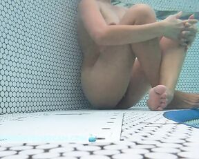 NEW! Wearing your wedding ring pierced through your labia is new to me, but she's probably a horny little slut.