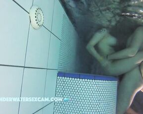 NEW! The way he's holding her from behind, he'd probably love to fuck her from behind in the jacuzzi too.