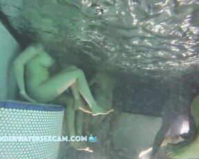 NEW! The way he's holding her from behind, he'd probably love to fuck her from behind in the jacuzzi too.