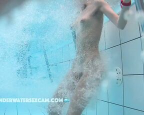 NEW! This very slim lady is having her lower body massaged, but I know it's making her horny.