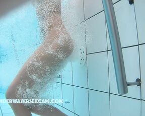 NEW! This very slim lady is having her lower body massaged, but I know it's making her horny.