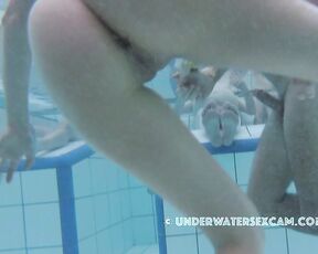 NEW! I should sell lubricant to such horny couples, but of course only oil-based lubricants work in water, not water-based ones ;-)