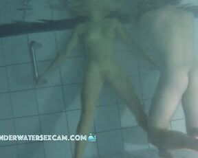 NEW! This girl is doing some extra underwater gymnastics for us so we can see her pussy better.