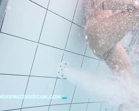 NEW! This horny MILF enjoys getting a little massage and looks at all the dicks around her while she does it.