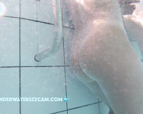 NEW! As soon as the sun comes out, the girls come out into the warm water of the sauna pool and get horny.