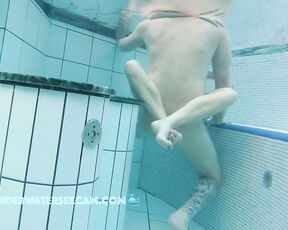 NEW! She really knows how to make him cum, and she likes it when someone watches her do it.