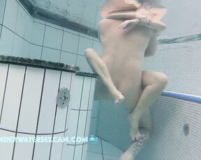 NEW! She really knows how to make him cum, and she likes it when someone watches her do it.