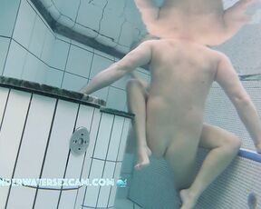 NEW! She really knows how to make him cum, and she likes it when someone watches her do it.