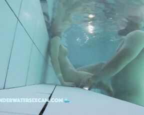 NEW! I'm pretty sure he has other ideas about what to do with this hot girl in a warm water pool.