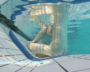 NEW! Usually, tall girls with a 75-inch waist have small breasts, but she's really the exception with her huge tits.