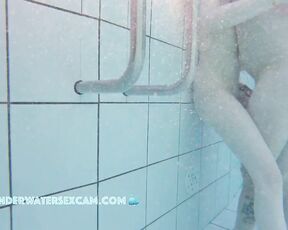 NEW! This girl enjoys underwater games with her boyfriend's hard cock.