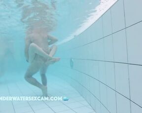 NEW! The warm water in the sauna pool and all the naked people make the couples really horny, and they show it too.