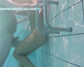 NEW! The pretty girl obviously arouses her boyfriend, but also all the other men in the sauna pool.