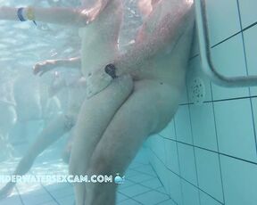 NEW! The two of them just know how to fuck in a public pool and that it's very noticeable, except to us professional voyeurs, of course.