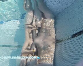 NEW! A young couple in love relaxing in the sauna pool