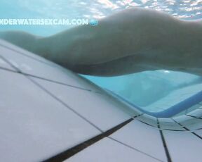 NEW! She enjoys these small jets in the underwater lounger, which she can direct precisely at her clitoris to achieve orgasm.