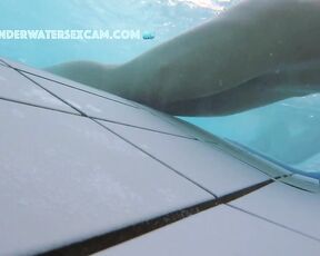 NEW! She enjoys these small jets in the underwater lounger, which she can direct precisely at her clitoris to achieve orgasm.