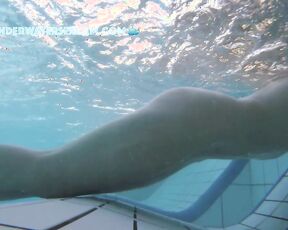 NEW! She enjoys these small jets in the underwater lounger, which she can direct precisely at her clitoris to achieve orgasm.